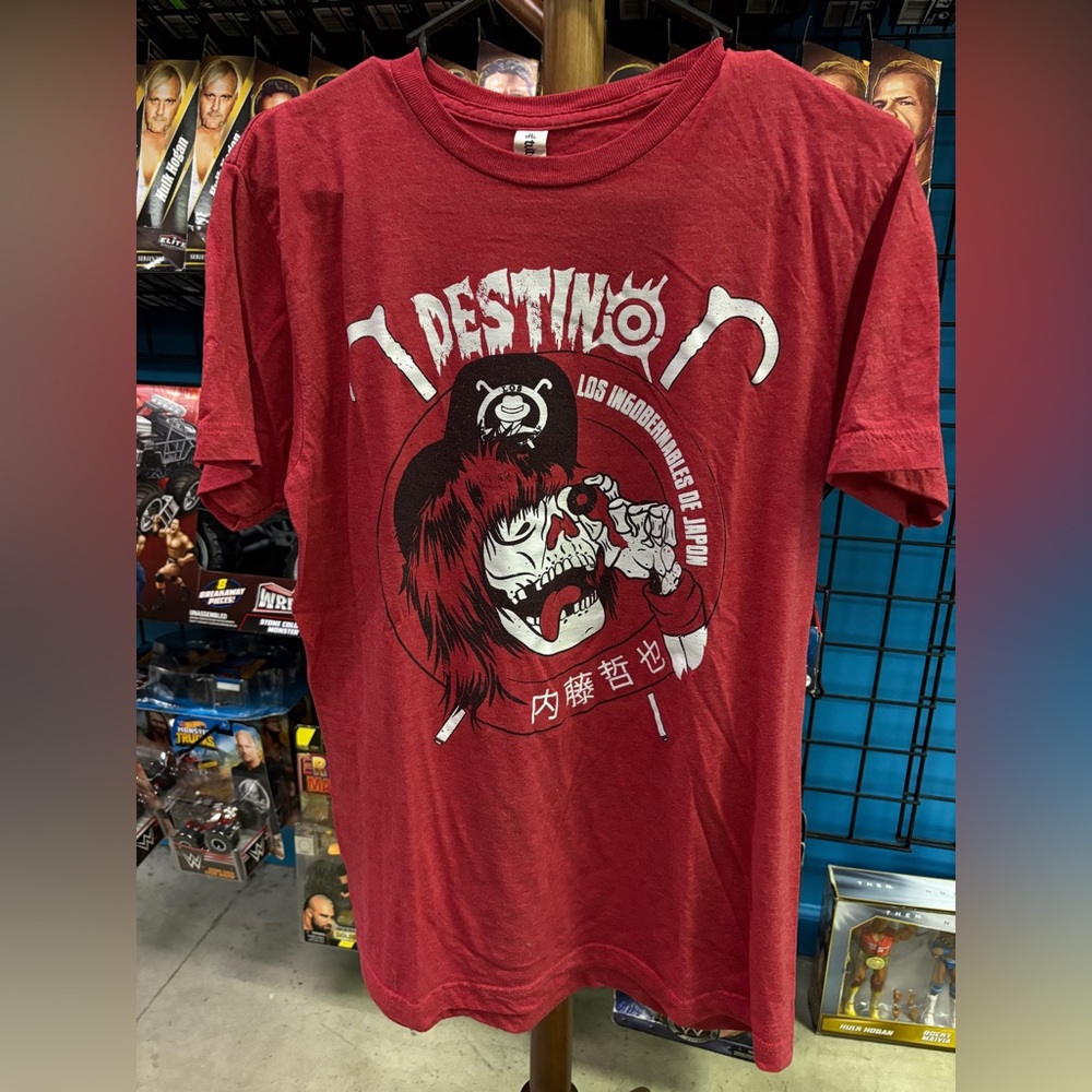 Destino WWE Tultex Red Short Sleeve Tee Graphic Design